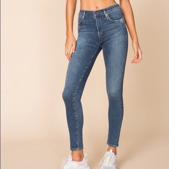 A Gold E Dark Blue Sophie Jeans Sz 27 - Picture 1 of 15